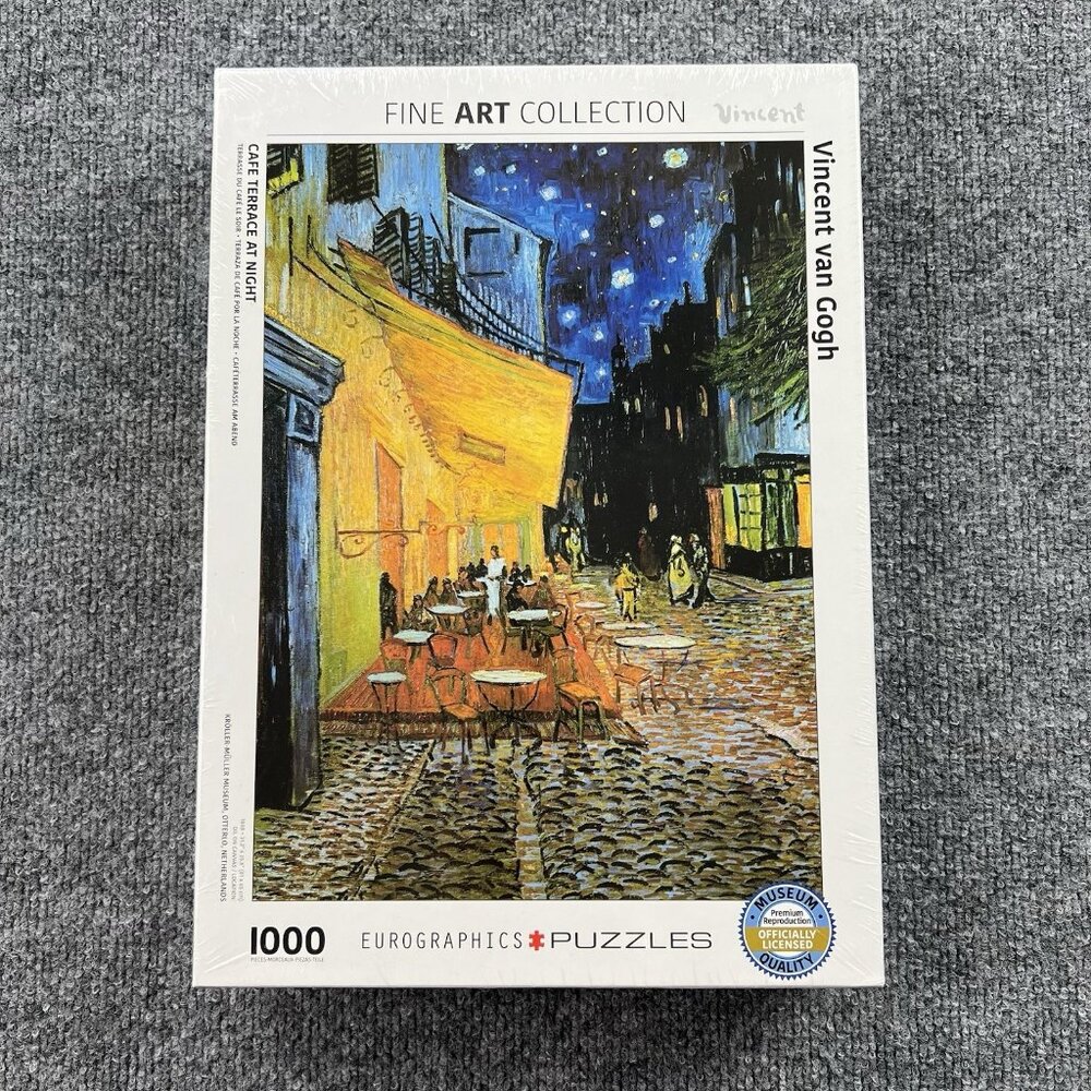 Eurographics Van Gogh Cafe Terrace at Night‎ 1000 Piece Jigsaw Puzzle NEW Sealed